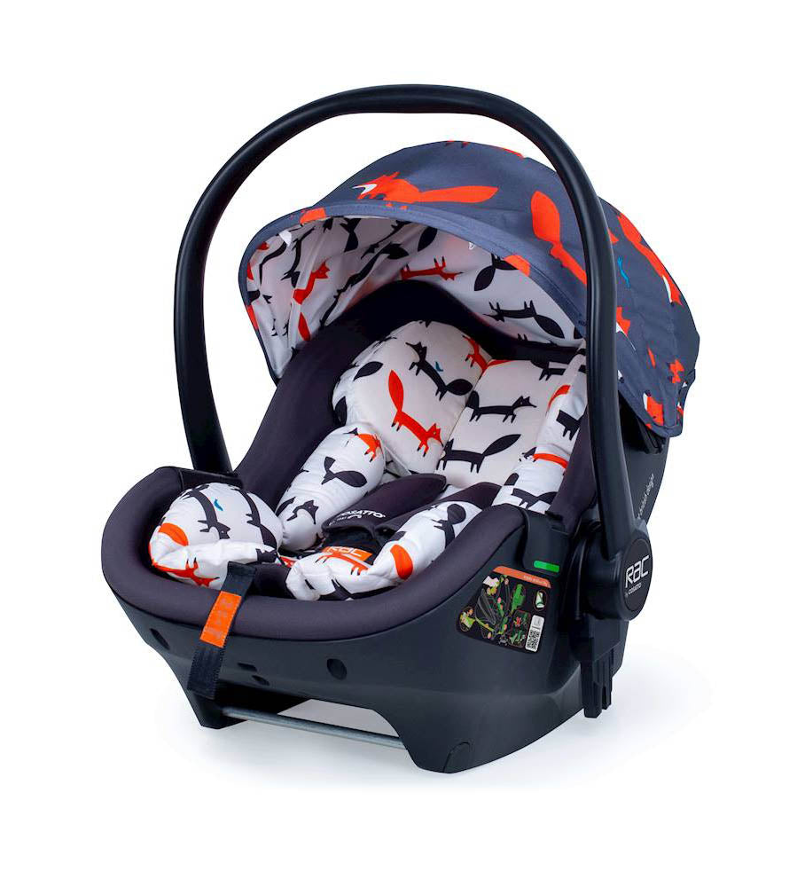 Cosatto RAC Port Isize 0+ Carseat - Charcoal Mister Fox