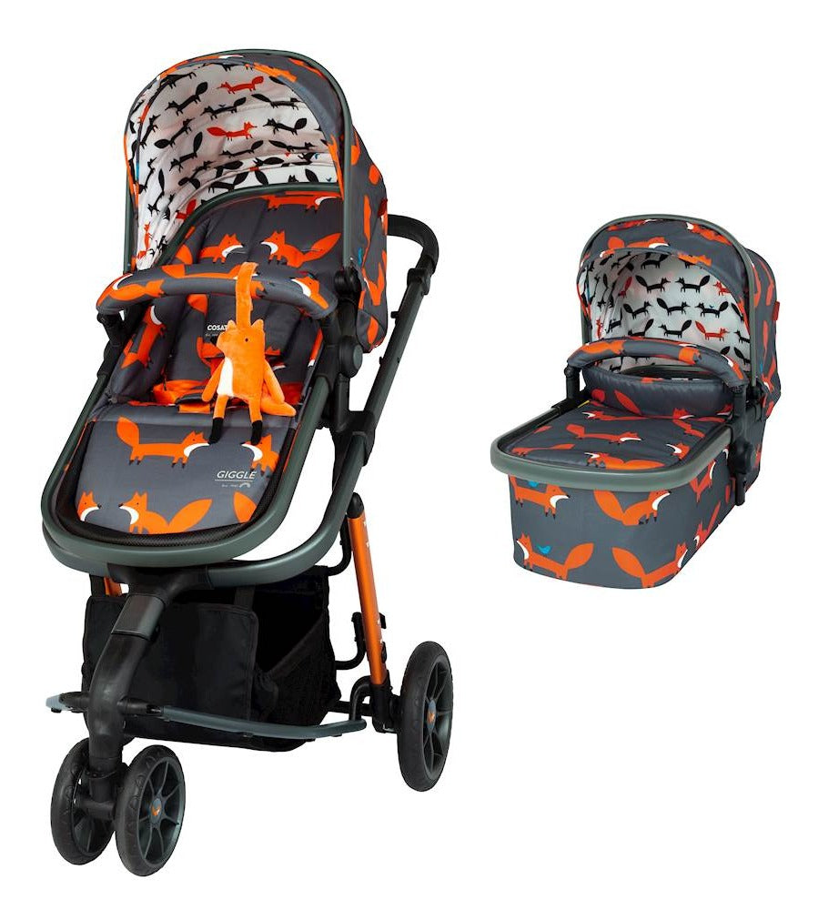 Cosatto Giggle 3 Pram & Pushchair - Charcoal Mister Fox